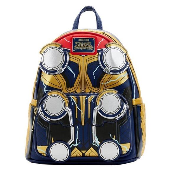 NWT Loungefly Marvel Thor Glow in the Dark Mini Backpack Love and Thunder - Picture 1 of 4